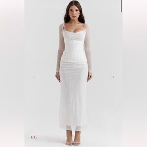 House of CB White Katrina Dress